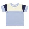 子供服 男の子 綿100％ロゴ刺繍＆プリントTシャツ ブルー(61) 正面