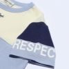 子供服 男の子 綿100％ロゴ刺繍＆プリントTシャツ ブルー(61) デザインポイント2