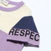 子供服 男の子 綿100％ロゴ刺繍＆プリントTシャツ パープル(91) デザインポイント2
