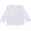 ベビー服 女の子 うさぎ＆ラメレースプリントリボン付きTシャツ オフホワイト(11) 背面