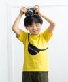 ベビー服 男の子 ポシェット風モチーフTシャツ イエロー(04) モデル画像1