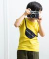 ベビー服 男の子 ポシェット風モチーフTシャツ イエロー(04) モデル画像3