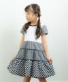 ベビー服 女の子 ギンガムチェック柄ワンピース ブラック(00) モデル画像4