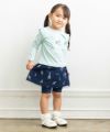 ベビー服 女の子 楽器＆音符6分丈スカッツ ネイビー(06) モデル画像アップ