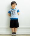 ベビー服 男の子 ストレッチツイルハーフパンツ ブラック(00) モデル画像3