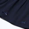 子供服 女の子 綿100％リボン付きスカート ネイビー(06) デザインポイント1
