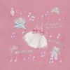ベビー服 女の子 綿100％音符プリントTシャツ ピンク(02) デザインポイント1