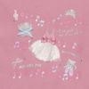 ベビー服 女の子 綿100％音符プリントTシャツ ピンク(02) デザインポイント1