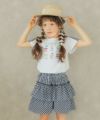 ベビー服 女の子 音符＆チェリー＆リボンプリントTシャツ オフホワイト(11) モデル画像