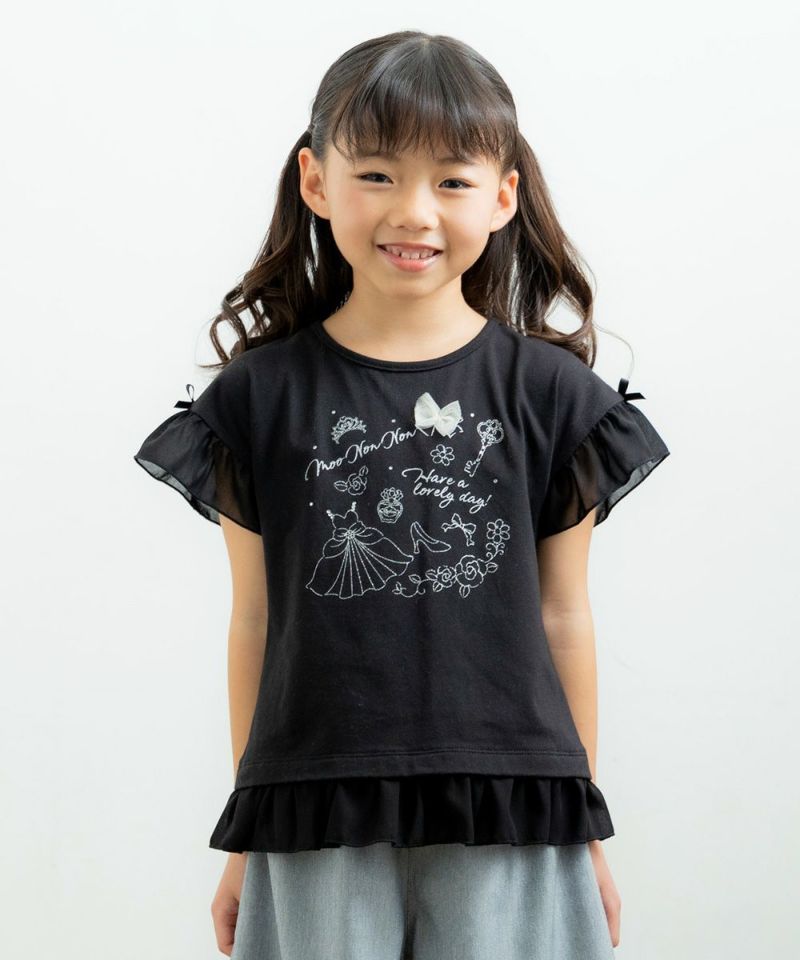 子供服 女の子 ドレス＆ロゴラメプリントTシャツ