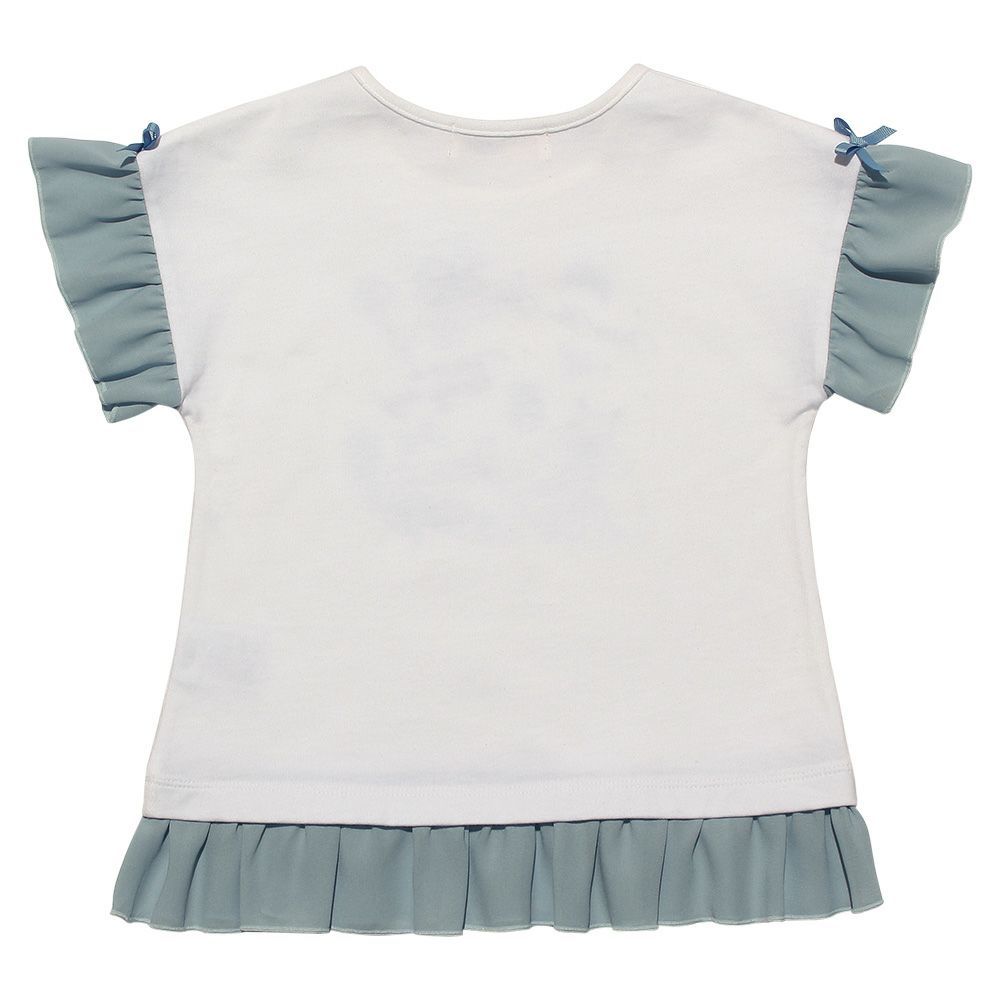 子供服 女の子 ドレス＆ロゴラメプリントTシャツ オフホワイト(11) 背面