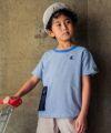 ベビー服 男の子 ストライプ柄ポケットモチーフつきTシャツ ブルー(61) モデル画像3
