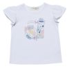 子供服 女の子 綿100％貝殻＆音符ガラス瓶プリントTシャツ オフホワイト(11) 正面