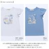 子供服 女の子 綿100％貝殻＆音符ガラス瓶プリントTシャツ オフホワイト(11) モデル画像アップ