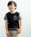 子供服 男の子 ロゴプリント＆ワッペンつきＴシャツ