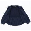 子供服 女の子 リボンつきフード収納ジップアップパーカージャケット ネイビー(06) デザインポイント2
