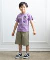 ベビー服 男の子 綿100％ハーフパンツ カーキ(82) モデル画像2