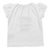 ベビー服 女の子 お花柄ティーカップ刺繍Tシャツ オフホワイト(11) 背面