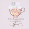 ベビー服 女の子 お花柄ティーカップ刺繍Tシャツ パープル(91) デザインポイント1