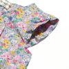 ベビー服 女の子 綿100％花柄ワンピース パープル(91) デザインポイント1