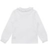 ベビー服 女の子 綿100％レースフリルブラウス オフホワイト(11) 