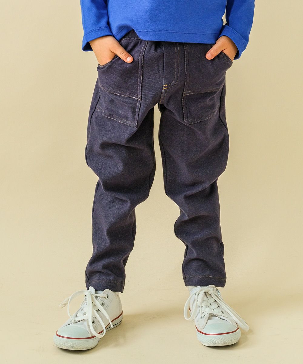 新品クレッシェントMサイズ デニムツイルキュロットパンツ Lee リー キュロットパンツキッズ ガールズ ゴム デニム LK6272