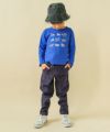 ベビー服 男の子 デニムニット10分丈パンツ ネイビー(06) モデル画像アップ