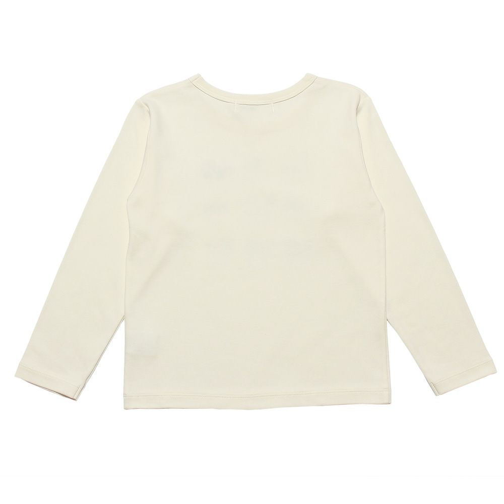 ベビー服 男の子 綿１００％乗り物プリントTシャツ オフホワイト(11) 背面