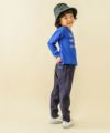 ベビー服 男の子 綿１００％乗り物プリントTシャツ ブルー(61) モデル画像1