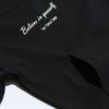 子供服 男の子 本体綿１００％バックプリン入りレイヤード風Tシャツ ブラック(00) デザインポイント1