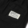 ベビー服 男の子 ロゴ入りポケット付き10分丈ストレッチパンツ ブラック(00) デザインポイント1