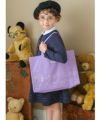 子供服 女の子 音符プリントトートバッグ パープル(91) モデル画像1