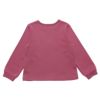 子供服 女の子 ロゴ刺繍リボン裏毛トレーナー ピンク(02) 背面