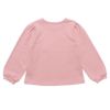 ベビー服 女の子 手描き風イラストプリントバレエシューズリボン裏毛トレーナー ピンク(02) 背面