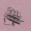 ベビー服 女の子 ピアノお花ロゴプリントチュールドッキングワンピース ピンク(02) デザインポイント1
