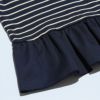 子供服 女の子 ボーダー柄リボンつきフリルTシャツ ネイビー(06) デザインポイント2
