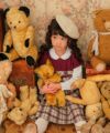 子供服 女の子 日本製　りぼん付き　タータンチェック　ワンピース レッド(03) モデル画像3