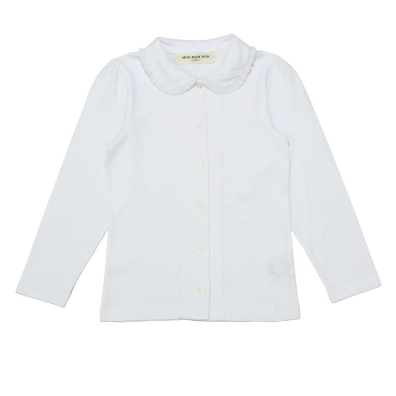 半額ストア 綿100％フリルブラウス｜ベビー・子供服 moononnon むーのんのん トップス