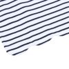 子供服 女の子 綿100％ ボーダー 柄 リボン 付き 裾 スカラップ ロンT カットソー ネイビー(06) デザインポイント2