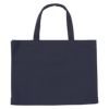 子供服 女の子 リボン フリル レッスンバッグ マチ付き キッズ トートバッグ 手提げかばん お稽古バッグ 大容量 A4ファイル ネイビー(06) 背面
