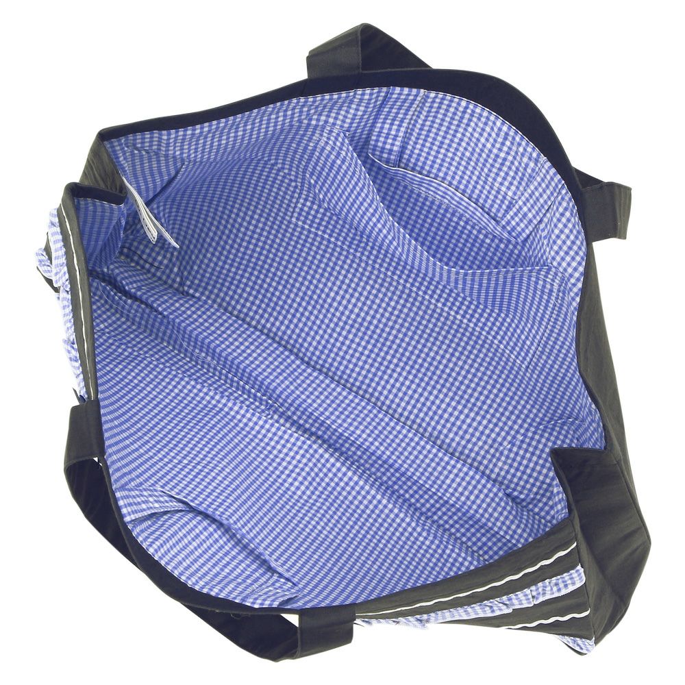 子供服 女の子 リボン フリル レッスンバッグ マチ付き キッズ トートバッグ 手提げかばん お稽古バッグ 大容量 A4ファイル ネイビー(06) デザインポイント2