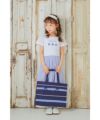 子供服 女の子 リボン フリル レッスンバッグ マチ付き キッズ トートバッグ 手提げかばん お稽古バッグ 大容量 A4ファイル ネイビー(06) モデル画像3