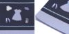 子供服 女の子 通学 マチ付き キッズ 刺繍 音符ロゴ リボン ストライプ シューズバッグ ネイビー(06) デザインポイント2