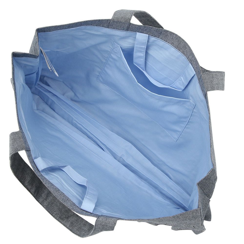 子供服 女の子 ロゴ ダンガリー 音符 レッスンバッグ トートバッグ ネイビー(06) デザインポイント2