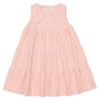 子供服 女の子 ギンガムチェック柄 ギャザー ワンピース オレンジ(07) 正面