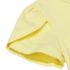 ベビー服 女の子 綿100％ チューリップ袖 刺繍 ロゴ 花 アイスクリーム Tシャツ イエロー(04) デザインポイント2
