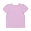 ベビー服 女の子 綿100％ チューリップ袖 刺繍 ロゴ 花 アイスクリーム Tシャツ パープル(91) 背面