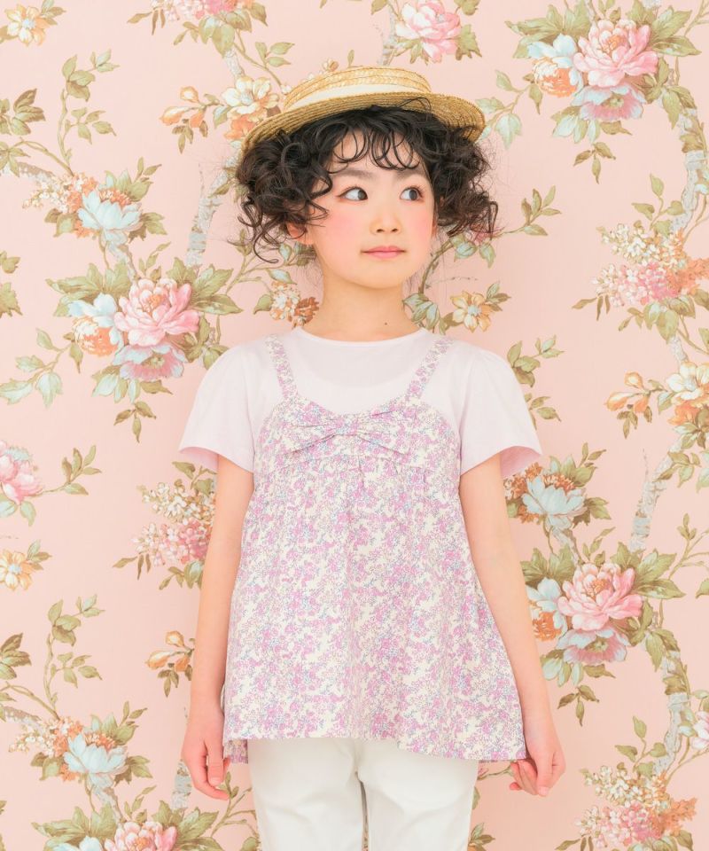 ロンtシャツ トレーナー ピンク 花柄 チューリップ トップス | www