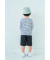 ベビー服 男の子 ストレッチ 無地 カラー ハーフパンツ ブラック(00) モデル画像4