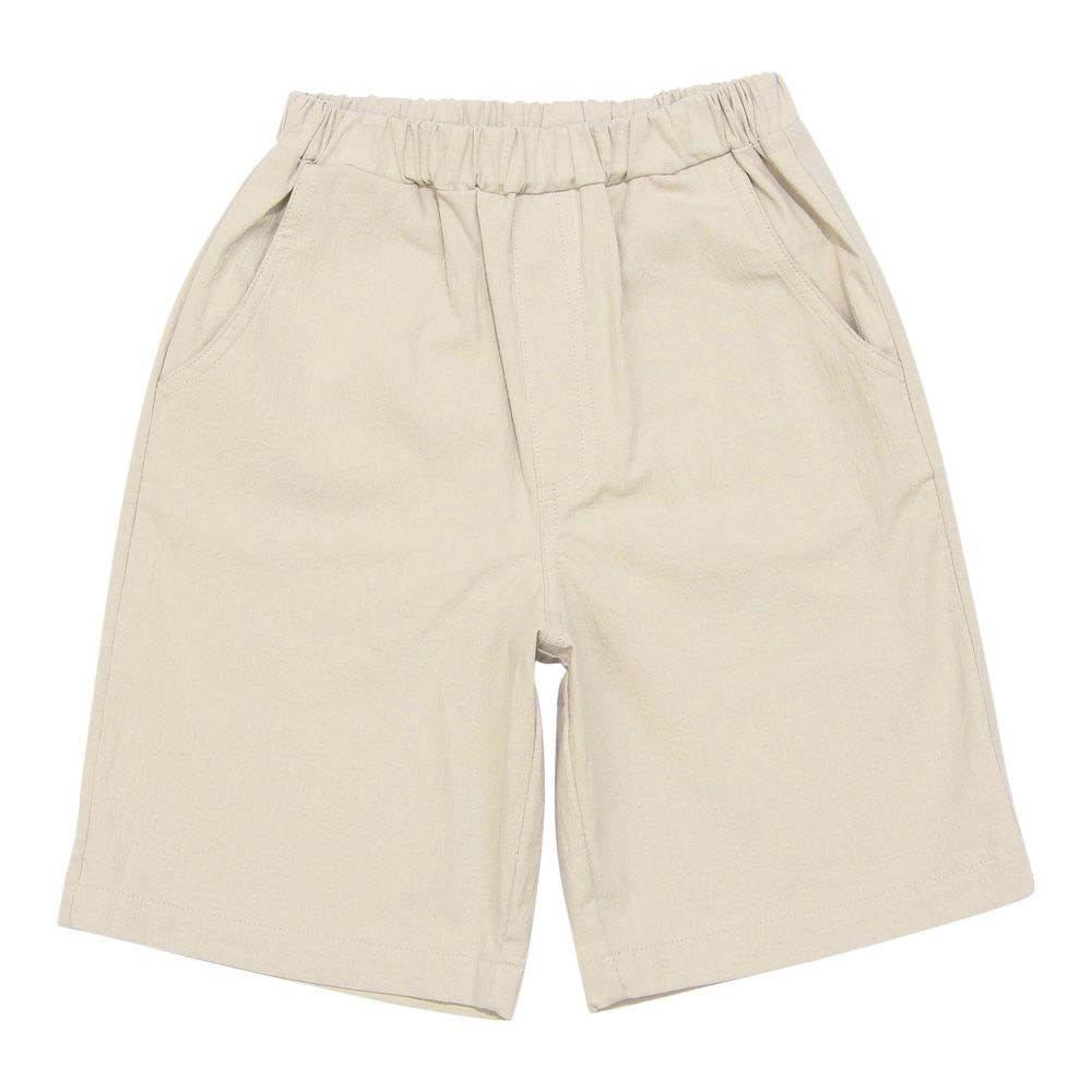 ベビー服 男の子 ストレッチ 無地 カラー ハーフパンツ グレー(09) 正面